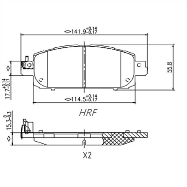 Renault Captur के लिए ब्रेक पैड